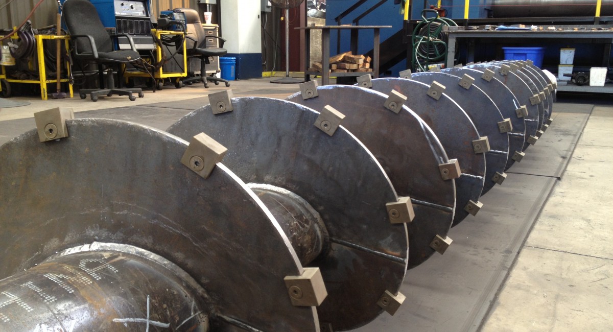 Custom Auger Flighting & Replacement Jeffrey Machine